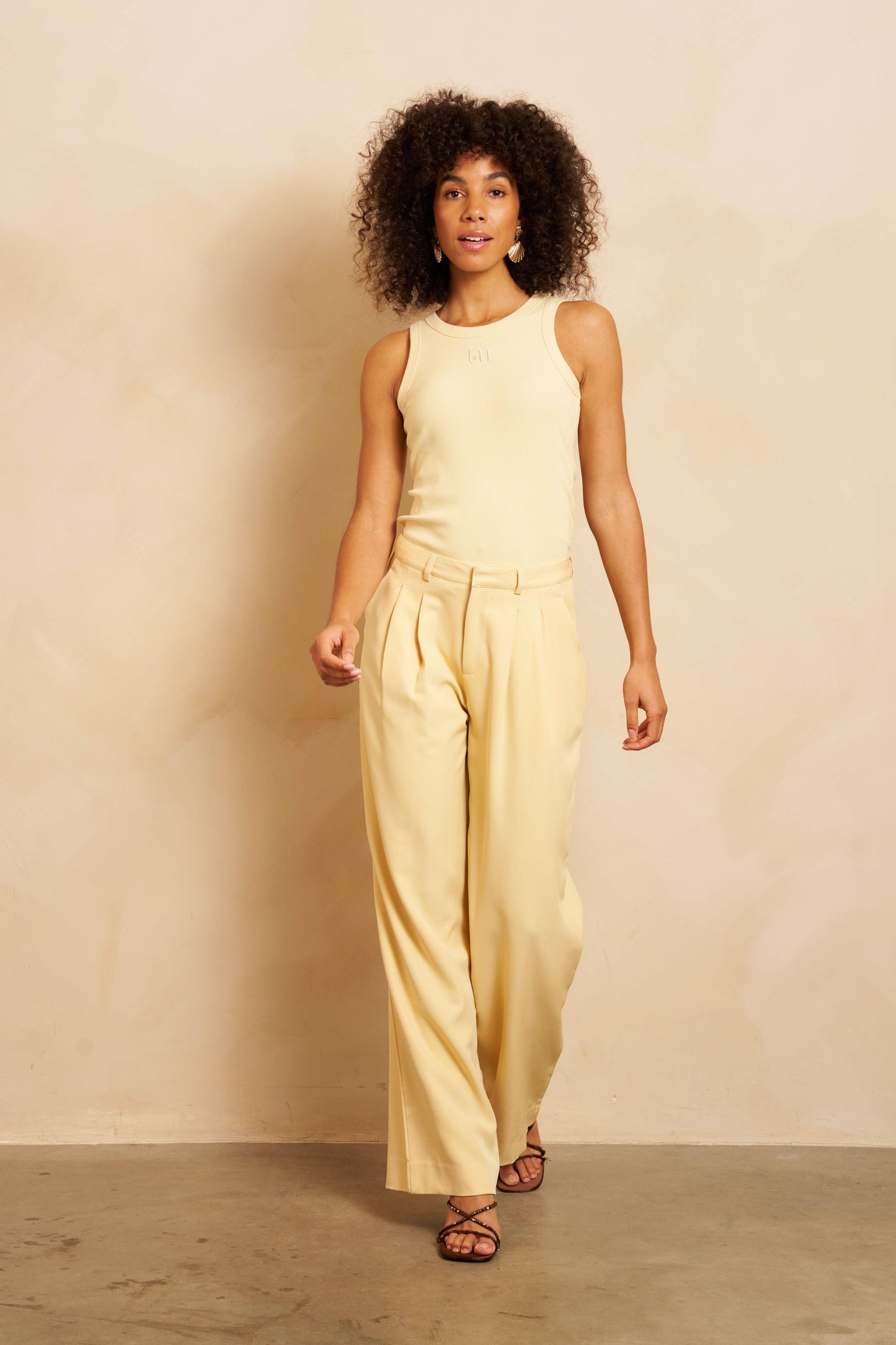 Lofty Manner - Trouser Cami - Butter Yellow