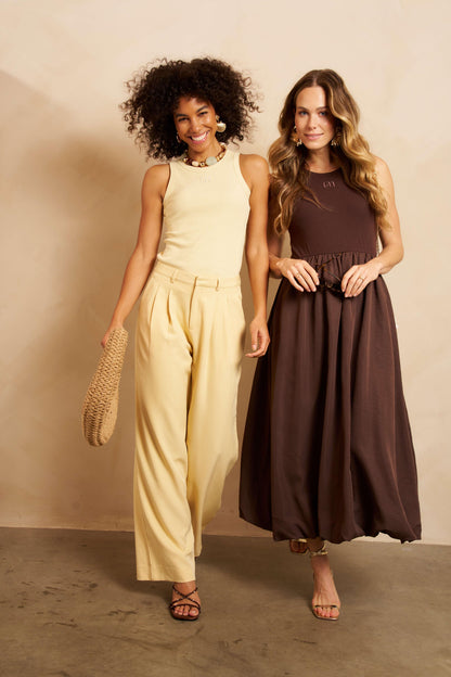 Lofty Manner - Trouser Cami - Butter Yellow