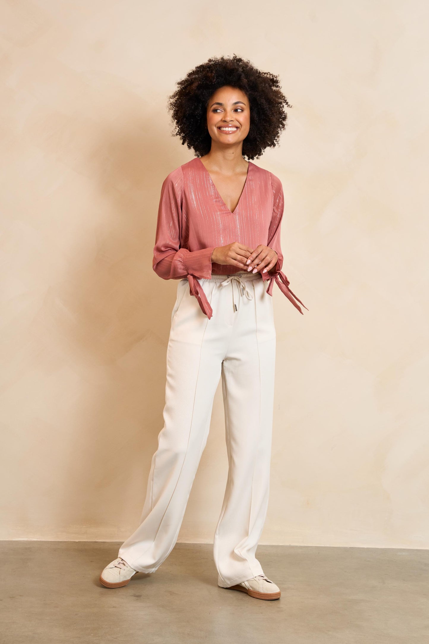 Lofty Manner - Trouser Serin - Ecru - Marve Amsterdam