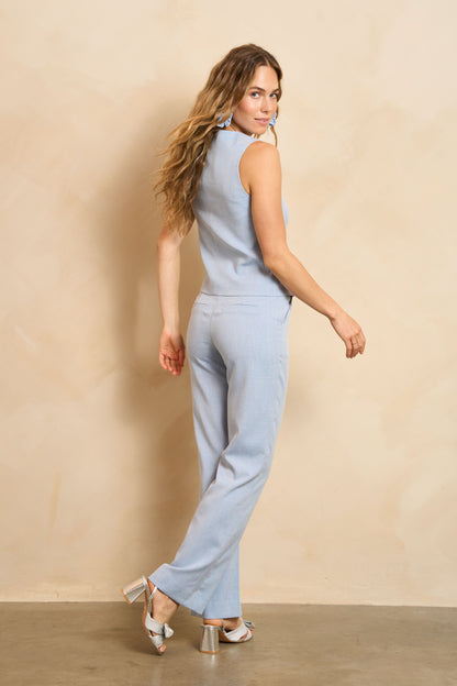 Lofty Manner - Gilet Shirin - Blue - Marve Amsterdam