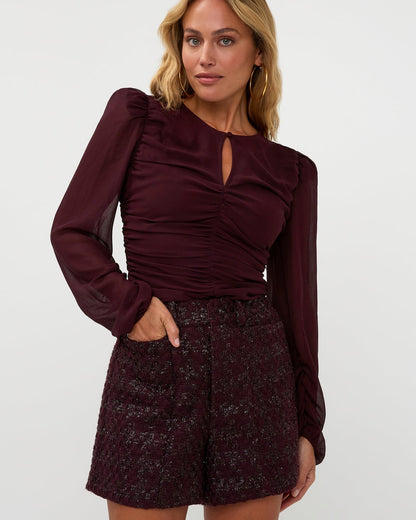 Amaya Amsterdam - Icy Blouse - Aubergine