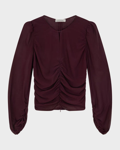 Amaya Amsterdam - Icy Blouse - Aubergine