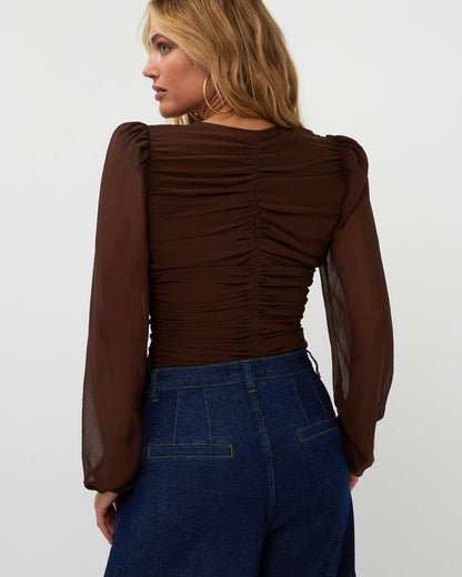 Amaya Amsterdam - Icy Blouse - Brown