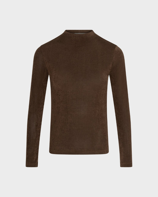 Amaya Amsterdam - Lara Top - High Collar - Brown