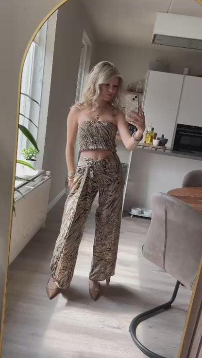 Lara Etnics Ibiza Pants Desert Kaki
